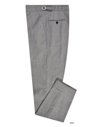 Washable Wool Light Grey Dress Pant