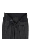 Gurkha Pant in Charcoal Grey 100% Wool Flannel