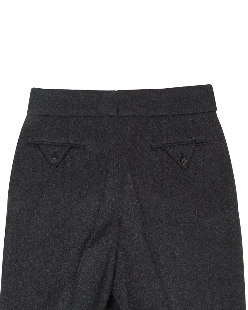 Grauer Wollflanell