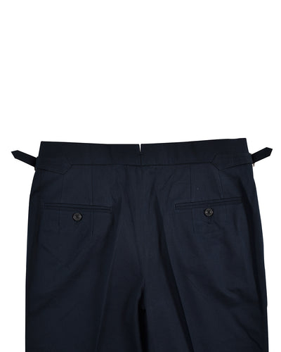 Navy Twill Cotton Dress Pant