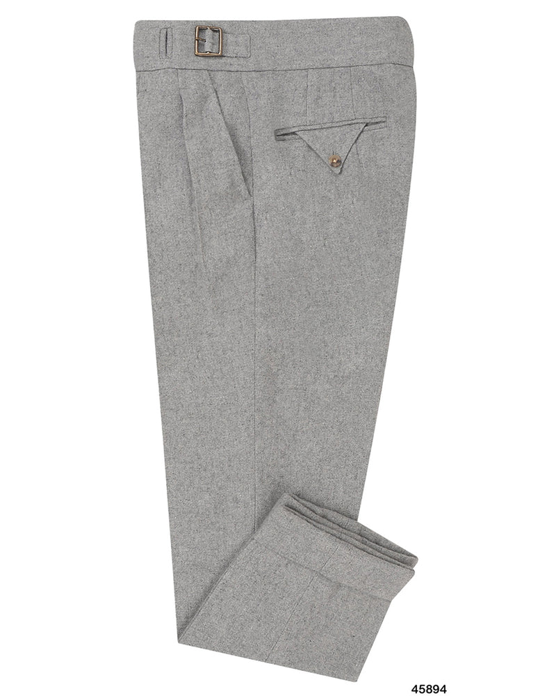 Gurkha Pant in Grey Wool Flannel