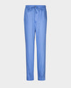 Light Cobalt Blue Twill Drawstring Pant
