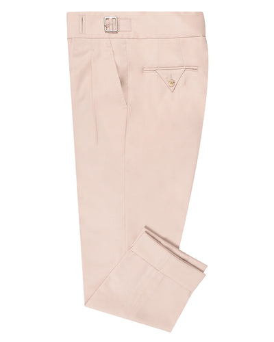 Gurkha Pant in VBC 100% Wool: Beige Twill