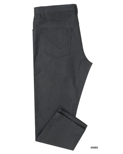 Waxed Jeans Charcoal Grey